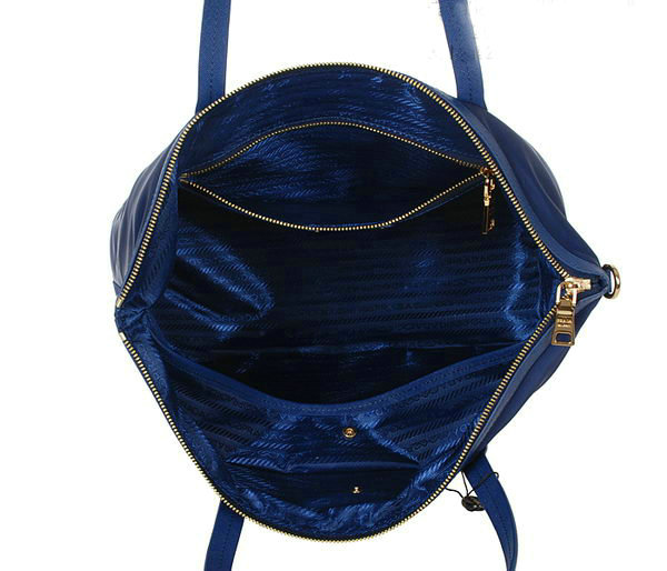 2014 Prada fabric shoulder bag BL4257 blue
